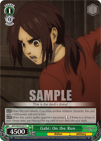 Gabi: On the Run - AOT/SX04-E037 - Uncommon available at 401 Games Canada