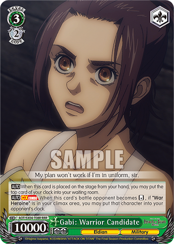 Gabi: Warrior Candidate - AOT/SX04-ET08R - Triple Rare available at 401 Games Canada