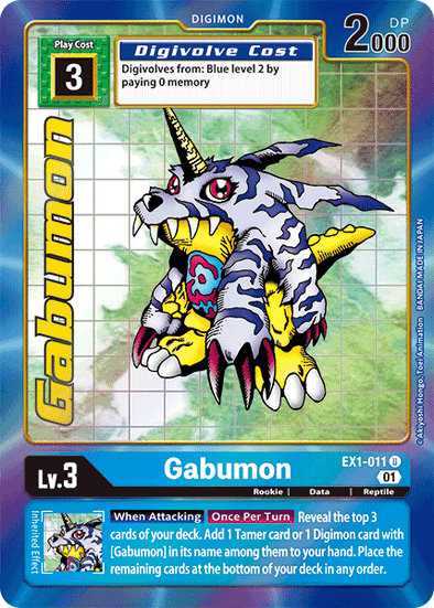 Gabumon (Alternate Art) - EX1-011 - Uncommon available at 401 Games Canada