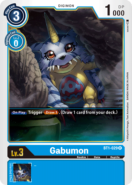 Gabumon - BT1-029 - Rare available at 401 Games Canada