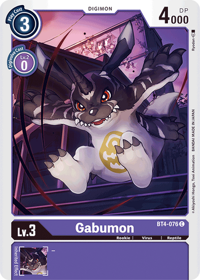 gabumon digimon card 401 Games Canada - Gabumon - BT4-076