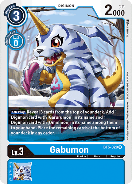 Gabumon - BT5-020 - Uncommon available at 401 Games Canada