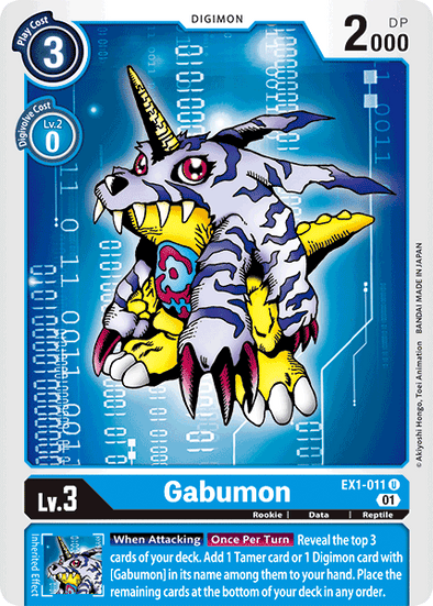 Gabumon - EX1-011 - Uncommon available at 401 Games Canada