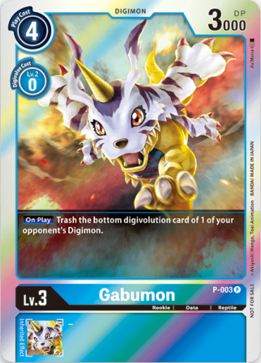 Gabumon - P-003 - (Rainbow) Promo available at 401 Games Canada