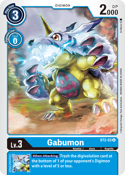 Gabumon - ST2-03 - Uncommon available at 401 Games Canada