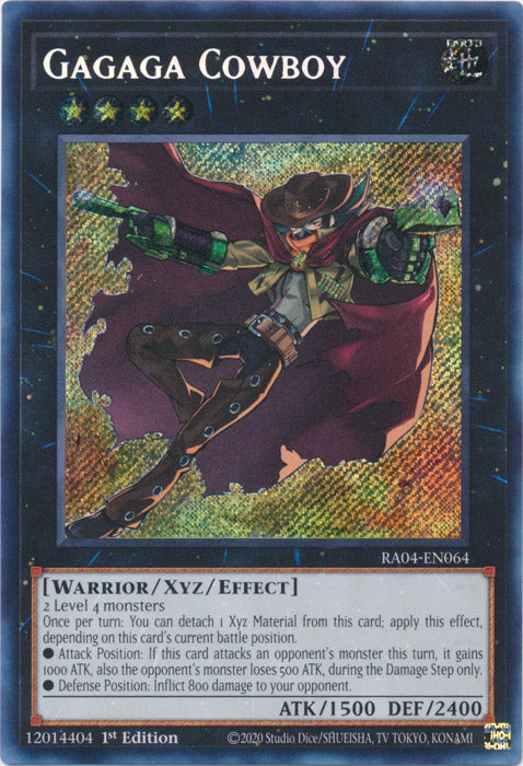 Gagaga Cowboy (Secret Rare) - RA04-EN064 - Secret Rare - 1st Edition