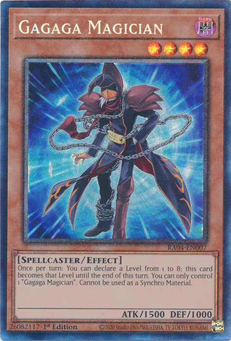 Gagaga Magician (PCR) - RA04-EN007 - Prismatic Collector's Rare - 1st Edition