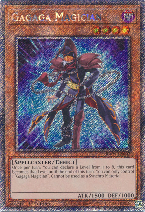 Gagaga Magician (Platinum Secret Rare) - RA04-EN007 - Platinum Secret Rare - 1st Edition