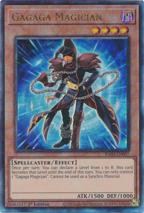 Gagaga Magician (PUR) - RA04-EN007 - Prismatic Ultimate Rare - 1st Edition