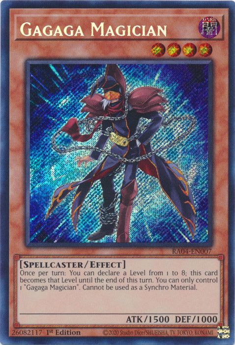Gagaga Magician (Secret Rare) - RA04-EN007 - Secret Rare - 1st Edition