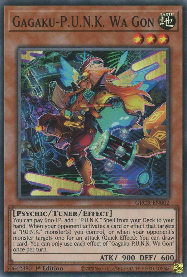 Gagaku-P.U.N.K. Wa Gon - GRCR-EN002 - Super Rare - 1st Edition available at 401 Games Canada
