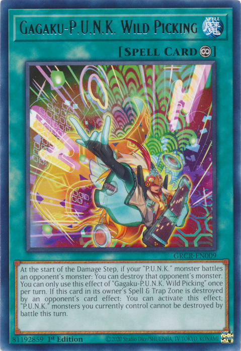 Gagaku-P.U.N.K. Wild Picking - GRCR-EN009 - Rare - 1st Edition available at 401 Games Canada