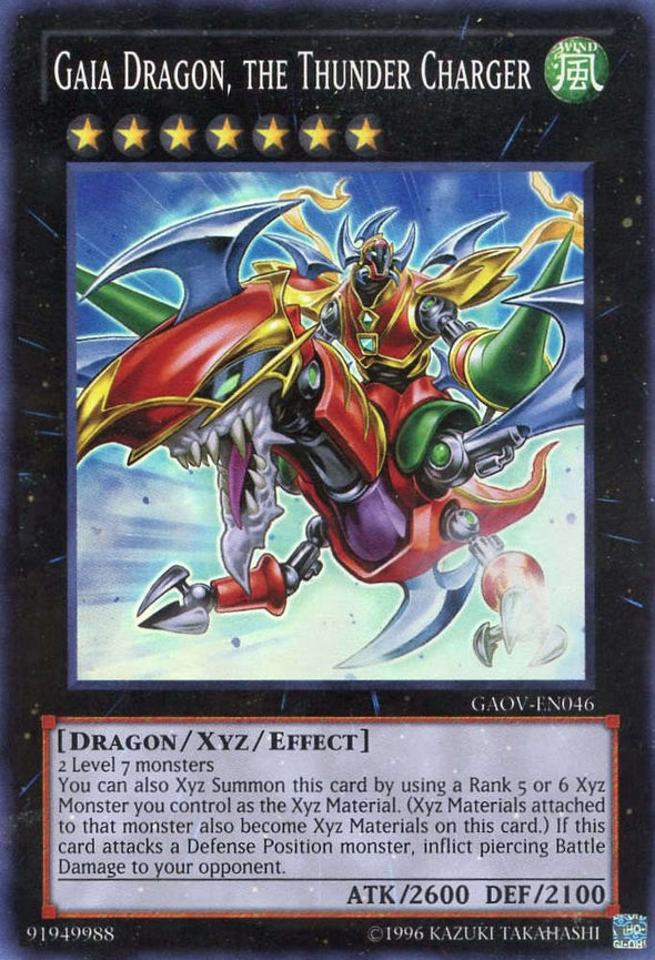 Gaia Dragon, the Thunder Charger - GAOV-EN046 - Super Rare - Unlimited available at 401 Games Canada