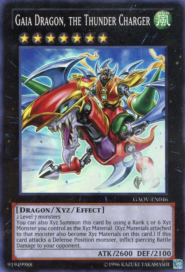 Gaia Dragon, the Thunder Charger - GAOV-EN046 - Super Rare - Unlimited available at 401 Games Canada