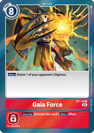 Gaia Force (ST-11 Special Entry Pack) - ST1-16 - Uncommon available at 401 Games Canada