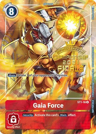 Gaia Force - ST1-16 - (2021 Championship Finals Tamer‘s Evolution Pack Alternate Art) available at 401 Games Canada