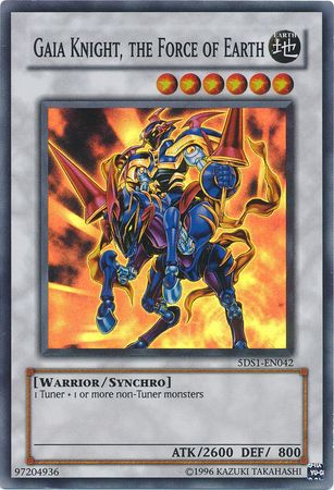 Gaia Knight, the Force of Earth - 5DS1-EN042 - Super Rare - Unlimited available at 401 Games Canada