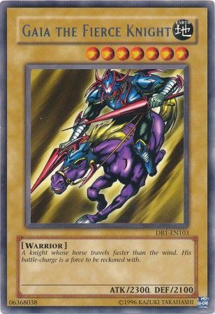Gaia The Fierce Knight - DB1-EN103 - Rare available at 401 Games Canada