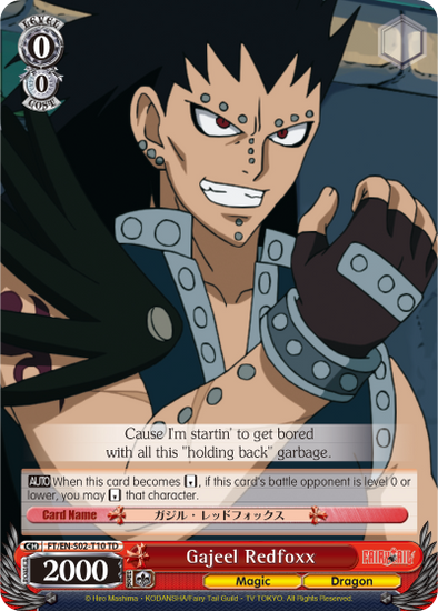 Gajeel Redfoxx - FT/EN-S02-T10 - Trial Deck available at 401 Games Canada