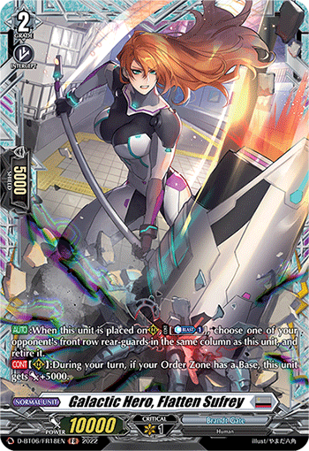 Galactic Hero, Flatten Sufrey - D-BT06/FR18 - Frame Rare available at 401 Games Canada