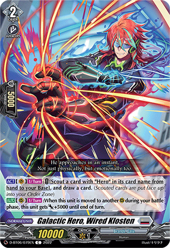 Galactic Hero, Wired Klosten - D-BT06/079 - Common available at 401 Games Canada