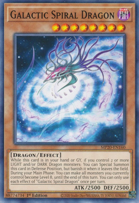 Galactic Spiral Dragon - MP20-EN160 - Common - 1st Edition available at 401 Games Canada