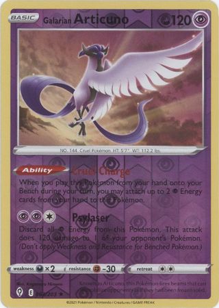 Galarian Articuno - 063/203 - Holo Rare - Reverse Holo available at 401 Games Canada