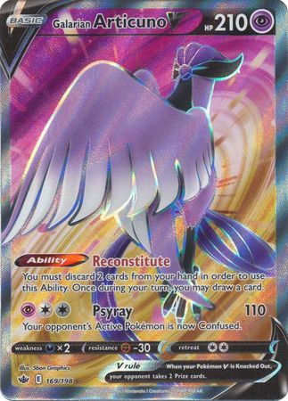 Galarian Articuno V - 169/198 - Full Art Ultra Rare available at 401 Games Canada
