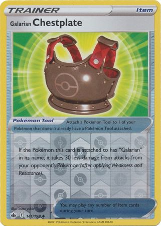 Galarian Chestplate - 141/198 - Uncommon - Reverse Holo available at 401 Games Canada