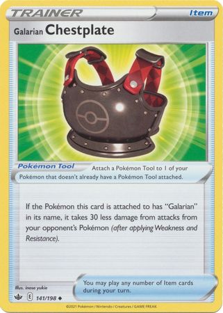 Galarian Chestplate - 141/198 - Uncommon available at 401 Games Canada