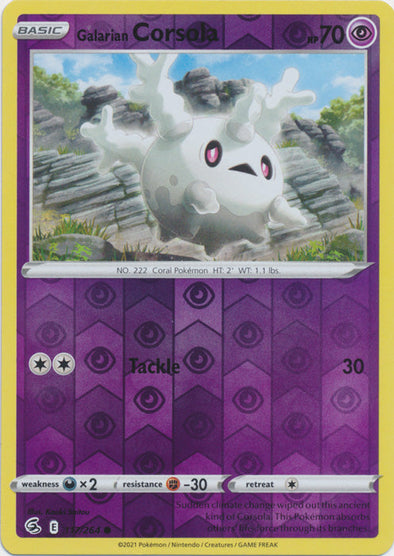 Galarian Corsola - 117/264 - Common - Reverse Holo available at 401 Games Canada