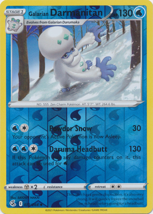 Galarian Darmanitan - 072/264 - Uncommon - Reverse Holo available at 401 Games Canada