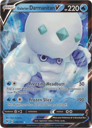 pokemon cards darmanitan 401 Games Canada - Galarian Darmanitan V - 036/185