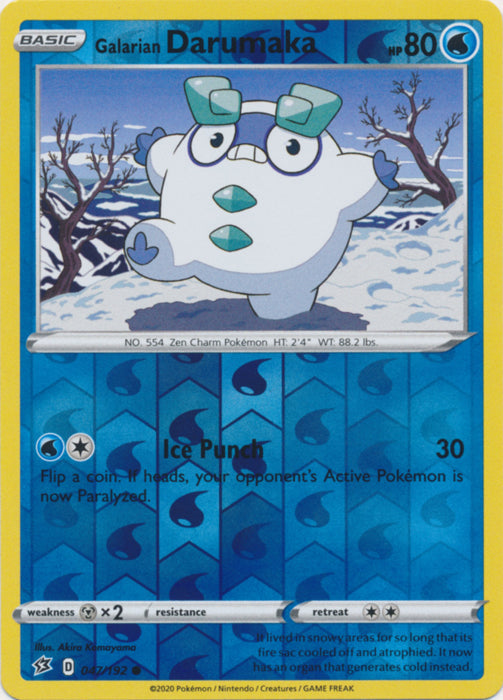 Galarian Darumaka - 047/192 - Common - Reverse Holo available at 401 Games Canada