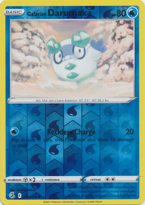 Galarian Darumaka - 071/264 - Common - Reverse Holo available at 401 Games Canada