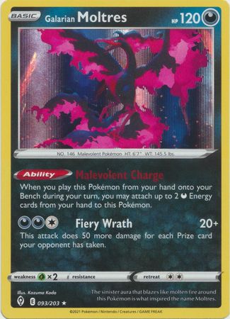 rare moltres card 401 Games Canada - Galarian Moltres - 093/203