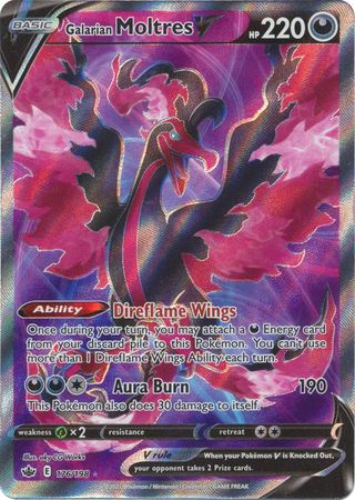 Galarian Moltres V - 176/198 - Full Art Ultra Rare available at 401 Games Canada