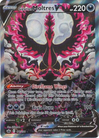 Galarian Moltres V - 177/198 - Alternate Art Ultra Rare available at 401 Games Canada