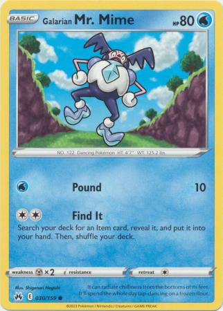 Galarian Mr. Mime - 030/159 - Common available at 401 Games Canada