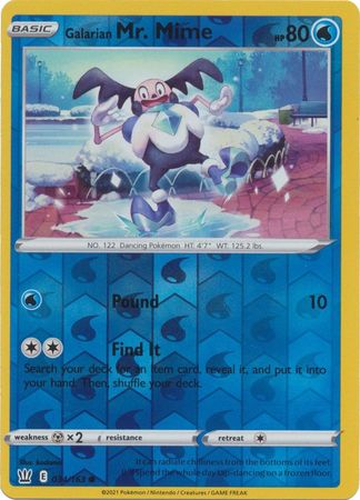 Galarian Mr. Mime - 034/163 - Common - Reverse Holo available at 401 Games Canada