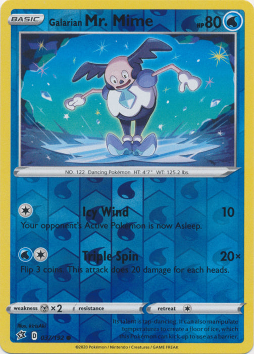 Galarian Mr. Mime - 037/192 - Common - Reverse Holo available at 401 Games Canada