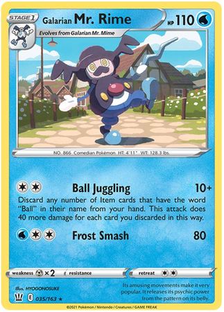 Galarian Mr. Rime - 035/163 - Rare available at 401 Games Canada