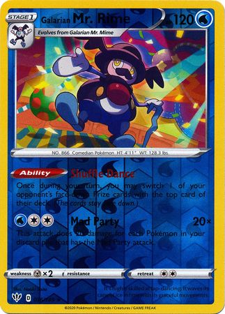 Galarian Mr. Rime - 036/189 - Rare - Reverse Holo available at 401 Games Canada