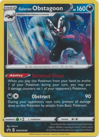 Galarian Obstagoon - SWSH059 - Holo Promo available at 401 Games Canada