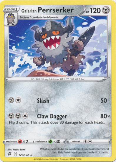 Galarian Perrserker - 127/192 - Rare available at 401 Games Canada