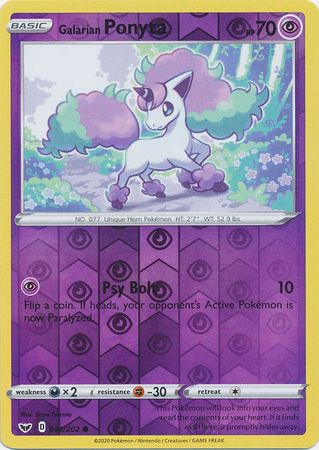 Galarian Ponyta - 081/202 - Common - Reverse Holo available at 401 Games Canada