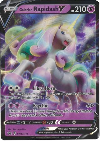 Galarian Rapidash V - SWSH111 - Promo available at 401 Games Canada