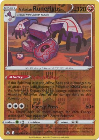 Galarian Runerigus - 083/198 - Holo Rare - Reverse Holo available at 401 Games Canada