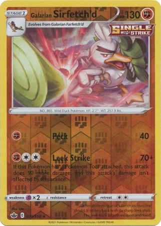 Galarian Sirfetch'd - 079/198 - Rare - Reverse Holo available at 401 Games Canada