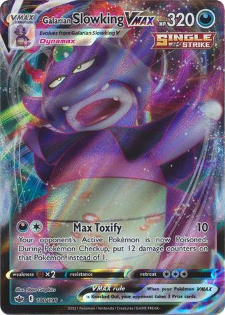 shiny slowking pokemon card 401 Games Canada - Galarian Slowking VMAX - 100/198